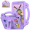 Sfulatdc Custodia per bambini per Lenovo M8 8, cavalletto regolabile e impugnatura antiurto, custodia carina compatibile con Huawei Matepad T8, TCL Tab 8 LE viola