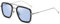LHSDMOAT Retro 70er Jahre Piloten Sonnenbrille Quadratisch Polarisiert UV400 - Schutz für Herren & Damen, Fahren, Angeln, Reisen & Outdoor