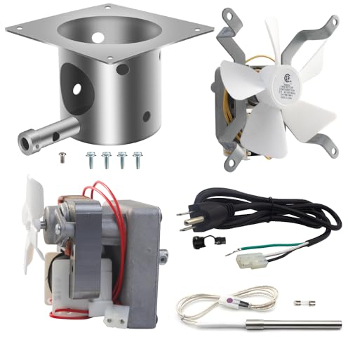Ersatz-Feuertopf Hot Rod Zünder Auger Motor Grill Induktionsventilator Kit Netzkabel für Pit Boss Traeger Holz Pellet Grill Teile Pitboss 820 Austin XL Camp Chef Smoker Teil mit Schrauben Sicherung