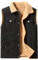 Oralidera Herren Winter Kord Weste Warme Fleeceweste Freizeit Steppweste Ärmellos Jacke Herrenwesten Winddicht Korduroy Winterweste, Schwarz, L