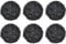 sourcing map 6 Pcs Wicker Rattan Balls 3.2 Inch Rattan Decorative Balls Vase Fillers for Wedding Party Centerpiece Bowls Home Decoration Black