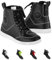 Vaster Moto Stivali Moto Uomo, Traspiranti, Rinforzati, Leggeri Stivali da Moto Adventure Touring con Sistema di Chiusura Rapida ATOP, Protezione Caviglie, Suola Antiscivolo Nero, Nero , 44 EU
