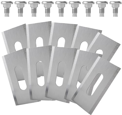 Delamiya 30 Piezas Cuchillas de Repuesto para Cabezal de Desbrozadora, Cuchillas de Repuesto para Cortacésped Robótico con 30 Tornillos, Cuchillas Universales para Cortacésped Robótico