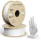 PLA Filament Pro, 2 Rollen 1 kg Hyper PLA Hochgeschwindigkeits-3D-Druckerfilament, 1,75 mm Grau 2 kg 3D-Druckmaterialien, Maßgenauigkeit +/- 0,03 mm, kompatibel mit den meisten FDM 3D-Druckern (Grau)