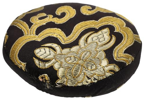 DRESSOOS Klangschalenkissen Tibetische Klangschalenmatte Dekoratives Schalenkissen Buddhistische Klangschalenunterlage Buddhistisches Zubehör Für Zuhause Und Büro