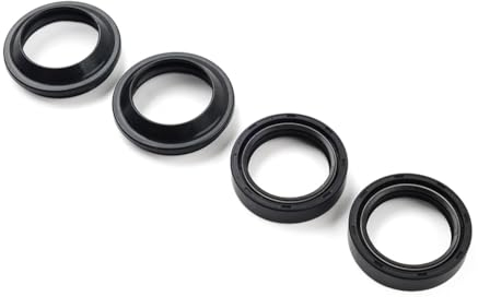 GZYF 4 pezzi 36 x 48 x 11 mm Paraolio Forcella Anteriore Parapolvere Kit Gomma Nero per Kawasaki per Yamaha per HONDA