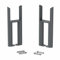 DuraTherm® Floor Mounting Radiator Leg Kit Feet Freestanding Supports for Traditional Cast Iron Style Colosseum Triple Bar 3 Column Radiators, Anthracite Grey