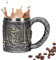 Generico Tazza da cavaliere medievale, boccale di birra medievale,Tazza da caffè con boccale di birra | Versatile boccale da 450 ml in acciaio inossidabile per boccale di birra tazza da caffè tè