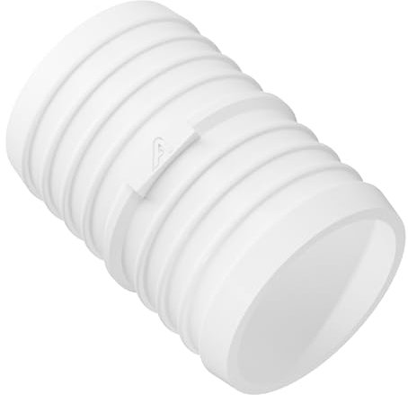 Raccord de tuyau droit en plastique blanc de 70 mm en PVC et caoutchouc de silicone