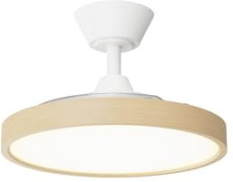 Sulion - Ventilador De Techo LILO S - Color Madera Clara - DC Retráctil Ventilación