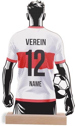 Stuttgart Geschenk personalisiert - Stuttgart Fanartikel: Holzbild - Stuttgart Geschenke, Stuttgart Geschenk für Männer, Frauen und Kinder, Stuttgart Geburtstagsgeschenk, Fussball Geschenke Jungen