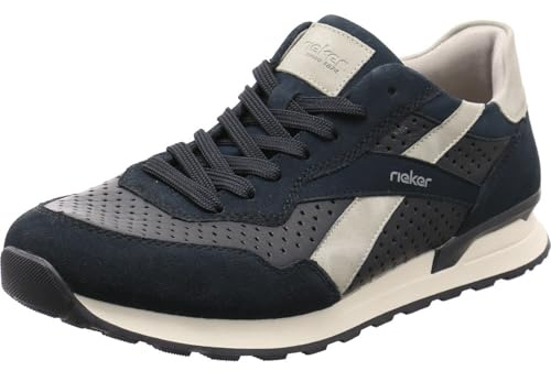 Rieker Herrenschuhe Für lose Einlagen Schnürer Blau Freizeit, Schuhgröße:46 EU