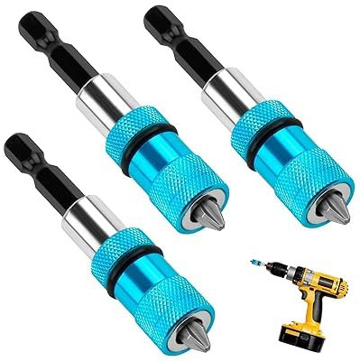 3Stück Thgtao Trockenbau Bit, Trockenbauschrauber Aufsatz, Magnetisch Schnellwechsel Bithalter, 1/4-Zoll-Sechskantschaft Trockenbau Werkzeug für Akku-Schrauber und Hand-Bohrmaschinen