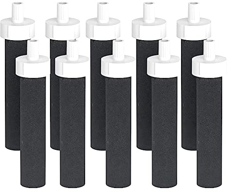 KEALLANS Ersatzteile, Zubehör, Aktivkohlefilter für Wasserflaschen, BB06, harter , Filter für Sportflaschen, 10 Stück