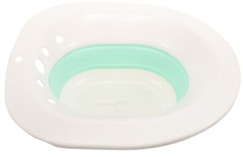KOMBIUDA Faltbarer Sitzbad Eimer Langlebigem Material Platzsparend für Bad und Toilette Geeignet für Schwangere Senioren und Hämorrhoidenpflege Praktische Hygiene Schüssel für Zuhause