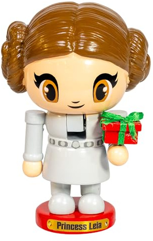 Star Wars Kurt Adler - Cascanueces Princesa Leia Little Legends de 5 Pulgadas.