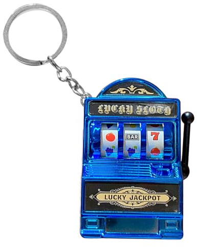 Fruit Game Keyring - Electronic Game Console Pendant Keychain, Pixel Puzzle Gadget for Pocket Console, Cute Fruit Themed Trinket, Blue, riferimento alla descrizione