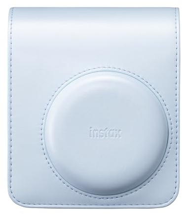 FUJIFILM instax mini 13™ Kameratasche Frost Blue | Kleine Sofortbildkamera-Tasche mit Trageriemen und PU-Material – Passgenaues Kamera-Zubehör für instax mini 13™