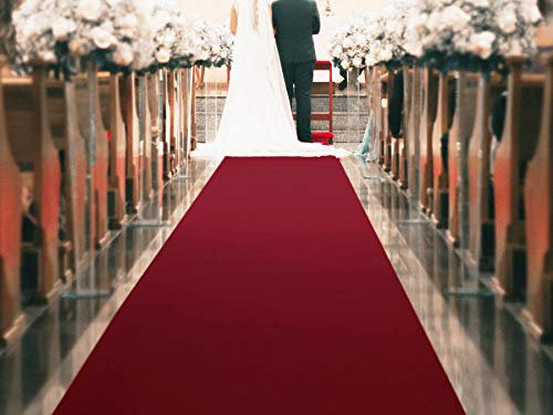 Tapis de Mariage Podium Bordeaux - Tapis D'événement, Cérémonie, Fête, Gala et Autres | Résistance au feu B1 | Tapis au Mètre - 1mx1m