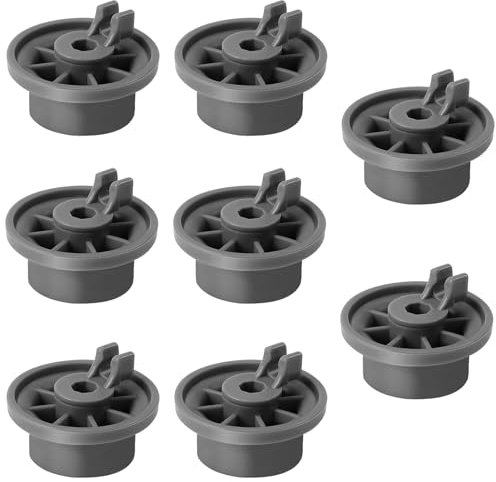 Beaquicy 165314 Roue de rechange pour grille de lave-vaisselle Bosch Kenmore Lot de 8