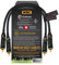 30 CM RCA Cable Pair - Gotham GAC-4/1 (Black) Star-Quad Audio Interconnect Cable with Premium Gold plated Locking RCA Connectors - Directional