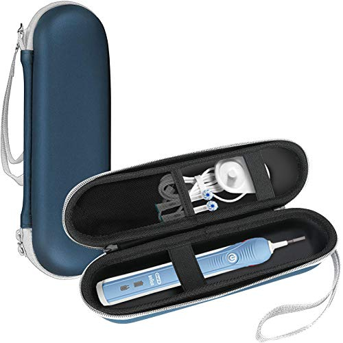 ProCase Elektrische Zahnbürste Etui für Oral B/Oral-B Pro/Philips Sonicare Electric Toothbrush Hülle Oral B Reiseetui Elektrischer Zahnbürstenhalter Behälter Travel Case -Navy