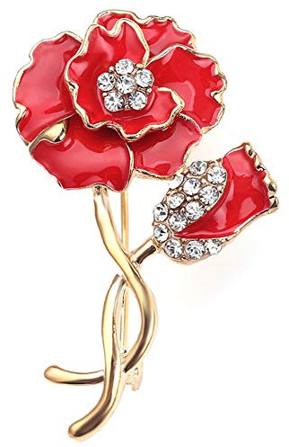 Poppy Pins, Broche Coquelicot, Écharpe Cape Châle Fermoir À Boucle Pin pour Hommes Femmes Broches Décor Costume