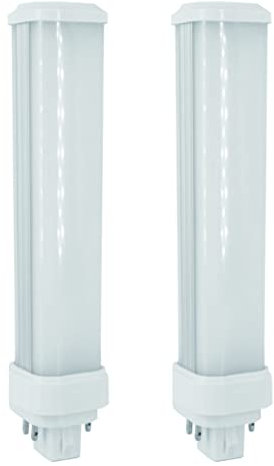 FExYinz Pack de 2 G24Q PL-C LED Bombilla 2 años de garantía 11 Watt Blanco Frío 6000K 1100 Lúmenes Ra 90 Enchufar 4 Clavija PL Lámpara LED Bombilla Compacta CFL LED Tubo Luz