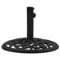 vidaXL Base de Sombrilla, Soporte de Parasol, Pie de Sombrilla, Base para Jardín Patio Terraza Piscina Playa, Hierro Fundido Negro 48X48X33 cm