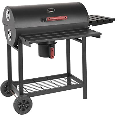 barbecue a carbonella con affumicatore per giardino cottura lenta BBQ cm 113 x 70 x 97,5 cm