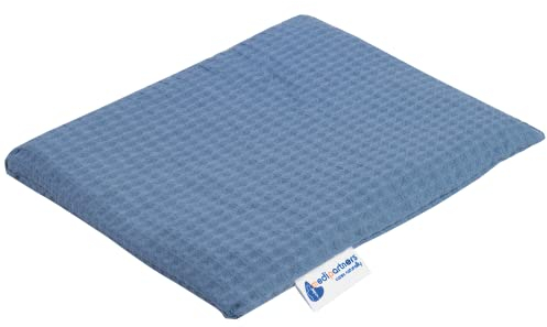 Medi Partners Kirschkernkissen Körnerkissen groß Wärmekissen 500g Rechteck 20x25cm Öko Natur 100% Baumwolle Wärme + Kältetherapie Massagetherapie (Navy Blau)
