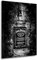 Kunstgestalten24 Aludibond Bild Jack Daniels Black and White Wandbild Kunstdruck Deko