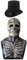 Keho Keho Kehongdun Halloween Mask Skull Mask Creepy Full Head Skull Mask with Movable Jaw, Skeleton Biochemical Bare Brain Mask Silicone Scary Full Face Mask for Adults Men Women Halloween Party