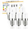 YzzYzz E14 LED Glühbirne Warmweiss, 2700K E14 LED Warmweiss Lampe, 1W Ersatz für 15W Halogenlampen, 120 Lumen E14 LED Kühlschranklampe, 360° Abstrahlwinkel, Nicht Dimmbar, 230V AC, 6 Stück
