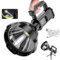 Generico TORCIA LAMPADA RICARICABILE ULTRA POTENTE 100W LED CREE XHP50 FINO A 1KM