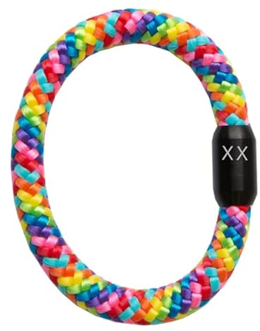 Paris Montana Das Original Wunsch-Initialen Juwelier-Gravur Segeltau Armband In Verschiedenen Farben Und Längen (Rgenbogen, 21.00)