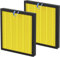 2 Pack Vital 100S Pet Care Replacement Filter for LEVOIT Vital 100S Air Puri-Fier, 3-in-1 True HEPA and High-Efficiency Activated Carbon Filter, Replace Part #Vital 100S-RF-PA, Yellow