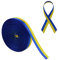 WANDIC Down Syndrome Bewusstseins-Satinband, 20 Yards langes gelbes und blaues Band, World Down Syndrome Day Band zum Verpacken von Geschenken, Broschen