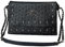 LUI SUI Gothic Punk Skull Rivet Nieten Crossbody Bag PU Leder Messenger Umhängetasche Handtasche Brieftasche Geldbörse für Mädchen Frauen