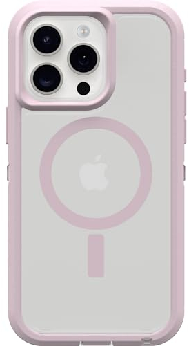 OtterBox iPhone 15 Pro MAX (Only) Defender Series XT Clear Case - MOUNTAIN FROST (Clear), screenless, rugged, snaps to MagSafe, lanyard attachment