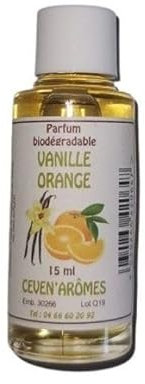 Extrait de parfum Vanille orange biodégradable, fabrication française dans les Cevennes. Pour pot pourri, platre, diffuseur...