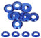 QUARKZMAN Rondelles Coniques M8, Diamètre du Trou 8mm/0,31, Rondelles en Aluminium pour Vis RC/FPV/PC/Drone/Accessoires Mécaniques, Lot de 10 (Bleu Foncé)