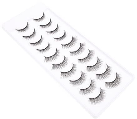 MAGICLULU 10 Pares Pestañas Postizas Extensiones De Pestañas Multicapa Densas Para Mujer Uso Maquillaje De Ojos