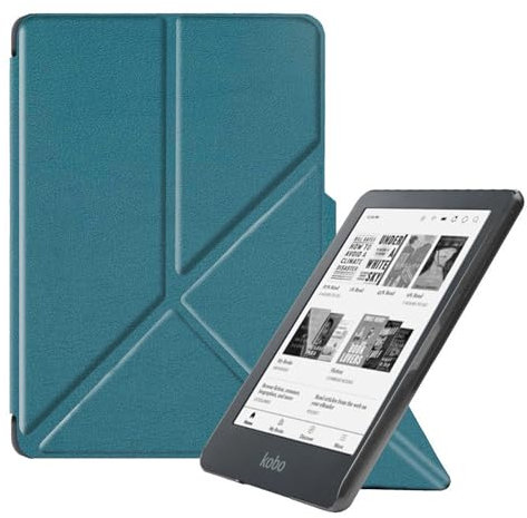 ZTAOOPOU Antichoc Housse pour KOBO Clara Colour Coque - Étui KOBO Clara BW 6 Liseuse eBook Housse avec Support Pliant Housse Protection Coque (Vert)