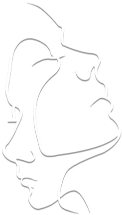 Wanddeko Metall Abstrakt Gesicht, Menschliches Gesicht Draht Wandkunst Silhouetten Deko, Gesichtslinien Wanddekoration, Gesicht Kunst Wandskulpturen für Schlafzimmer Wohnzimmer Heimdekoration, 24x42cm