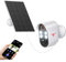 HubFlashy 1080p Wireless Solar Security Camera with 4 Spotlights for Indoor Outdoor Use, AI Human Detection, Live View, 2-Way Talk, Color Night Vision, 2.4G WiFi Only, Cloud Storage