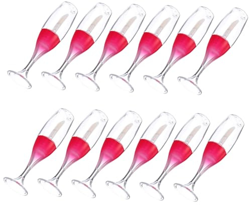 Mikinona 12pièces Lot De Flacons De Gloss à Lèvres Vides Plastique Pour Échantillons Et Diy Beauté
