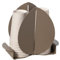Arti & Mestieri Ficus - Porta Bicchieri di Design 100% Made in Italy - in Ferro, 11,2 x 16,7 cm (Beige)