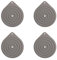 Lot de 4 chauffe-assiettes pour micro-ondes – Chauffe-assiettes pour réchauffer les assiettes à dîner, tapis de réchauffage des aliments en silicone résistant à la chaleur, antidérapant pour plans de
