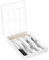 Lifewit Caja de Organizador de Cuberteros Con Tapa, Bandeja Utensilios de Plástico para Cajon Cocina Encimera, Caso de almacenamiento para Cuchillo/Cuchara/Tenedor/Vajilla, 5 compartimentos, Blanco